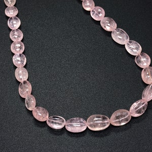 Morganite Beads, Natural Morganite Smooth Oval Beads, Morganite Oval Nugget Beads, Morganite Nugget Beads, Wholesale Beads, Jewelry Making