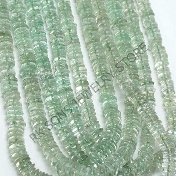 AAA+ Natural Amethyst Beads, Green Amethyst Tyre Shape Rondelle Beads, Smooth Tyre Shape Beads, Amethyst Gemstone Beads, Jewelry Making