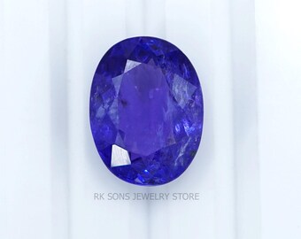 Natural Tanzanite Oval Faceted 12.1x6mm 9.7 Carat Loose Gemstone Oval Cut Precision Faceted Tanzanite