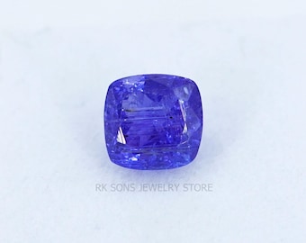 2.30 Ct Natural Tanzanite Square Faceted 7.5x7.5mm Loose Gemstone Square Cut Precision Faceted Tanzanite Stone