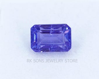 2.7 Ct Natural Tanzanite Cushion Faceted 8.9x6mm Loose Gemstone Cushion Cut Precision Faceted Tanzanite Stone