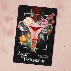 Impressão do cartão da Pro-Escolha | Roe v. Wade Collage Art, Presente para Feministas, Direitos ao Aborto, Justiça Social, Aborto, Destruição do Patriarcado