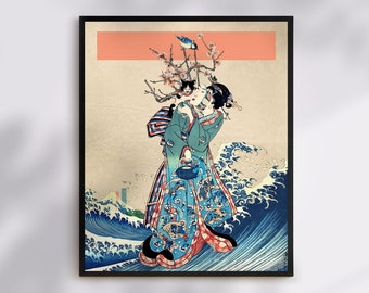 Vintage Japanese Art Print 