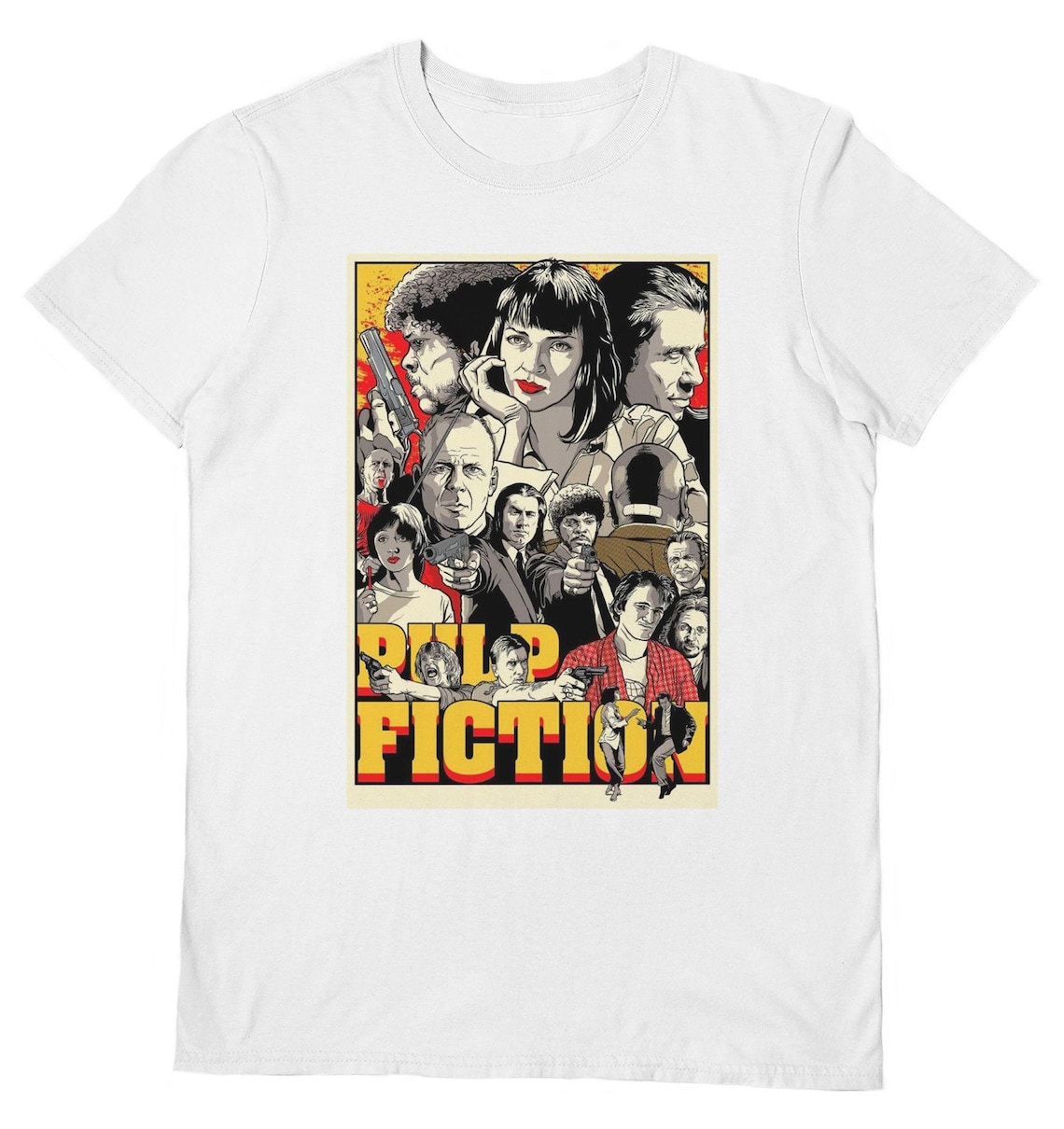 pulp fiction graphic tee