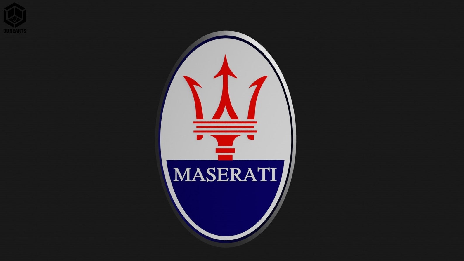 Maserati logo 3D STL Maserati logotype Etsy