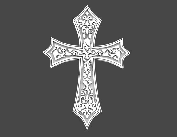 Catholic Cross STL 3D Catholic Cross for CNC Machining | Etsy