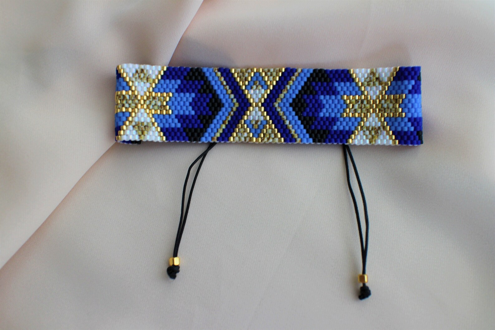 Miyuki Bead Bracelet Geometric Beaded Bracelet Miyuki Etsy