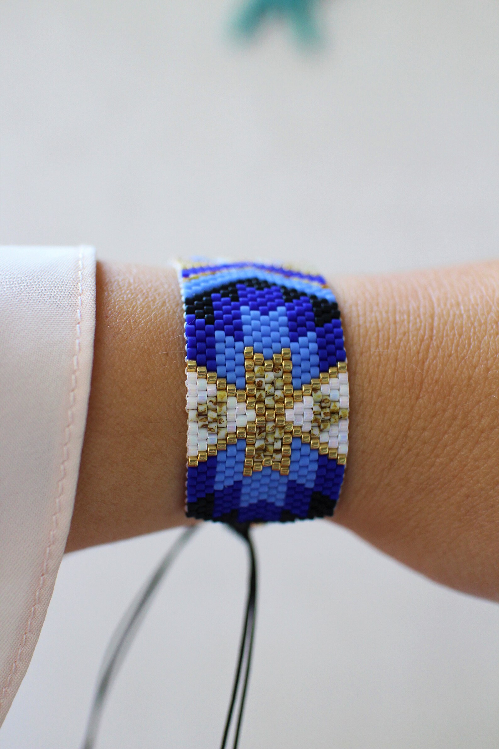 Miyuki Bead Bracelet Geometric Beaded Bracelet Miyuki Etsy