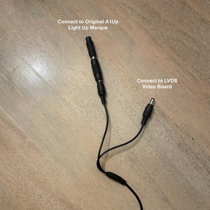 Arcade1Up Light up Marquee Power Splitter (no power supply) - No Need to Cut Wires