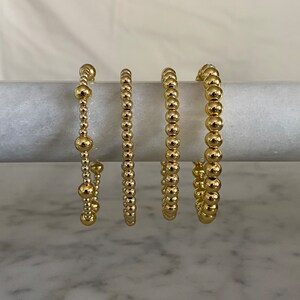 Gold Beaded Bracelet Set