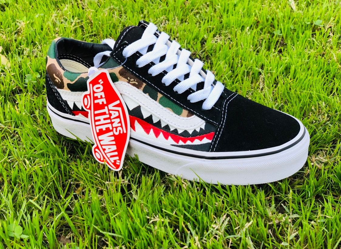 custom bape vans