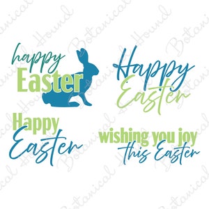 Happy Easter SVG Cut File Bundle for Cricut and Silhouette
