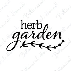 Herb Garden Sign SVG Cut File voor Cricut en Silhouette