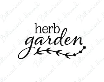 Herb Garden Sign SVG Plik do cięcia dla Cricut i Silhouette