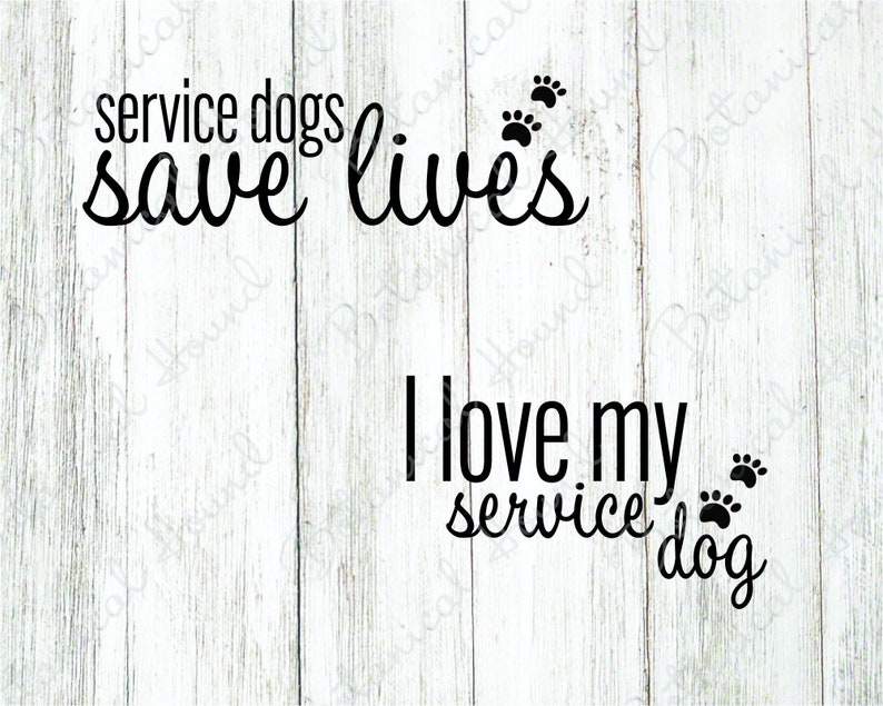 Service Dog SVG Bundle Cut File For Cricut And Silhouette Service Dog service-dog-svg-bundle-cut-file-for-cricut-and-silhouette-service-dog