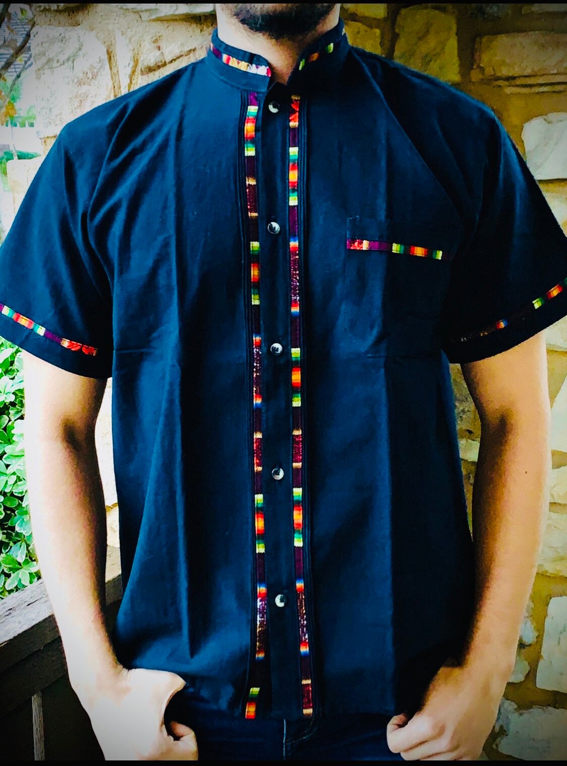Mexican Men Shirt-bohemian Men's Shirt 
