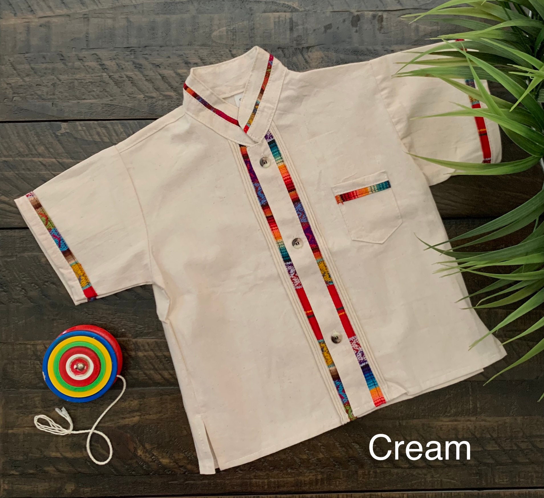 Baby Boy Mexican Guayabera Shirt 1824 Months Boys Wedding Etsy