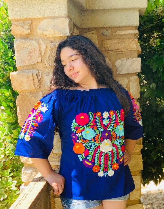 Mexican Blouse off the Shoulder Blouse Fiesta Top Boho - Etsy