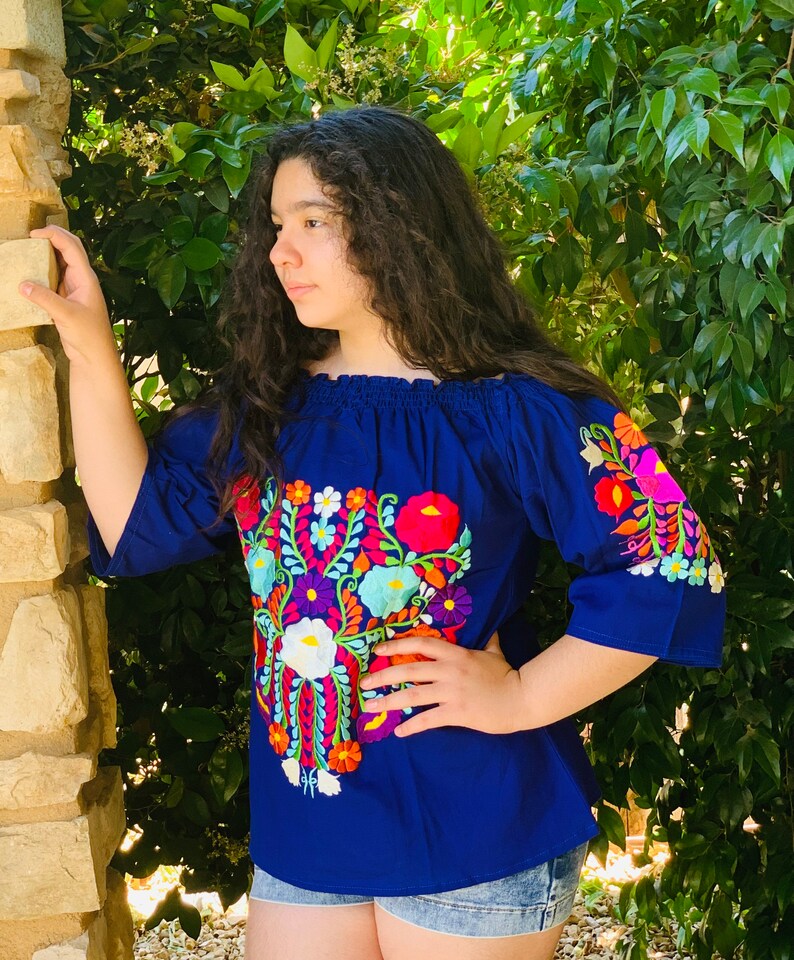 Mexican Blouse off the Shoulder Blouse Fiesta Top Boho Etsy