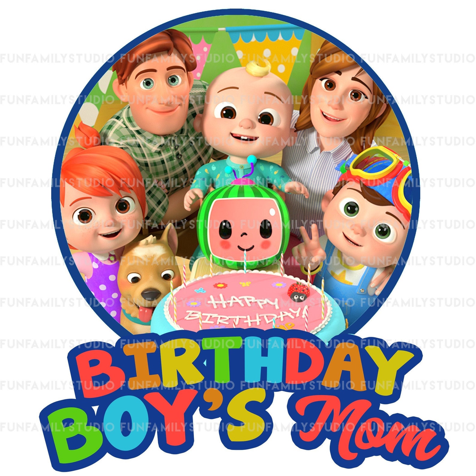 Mom Shirt Cocomelon Birthday Cocomelon Printable File for | Etsy