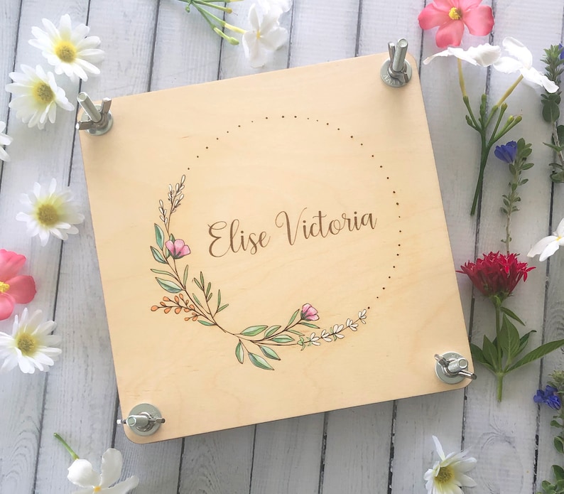 Personalized Flower Press Flower craft set Nature lover image 0