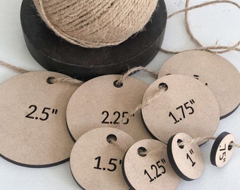 Pom pom trim cutting guide set, circle stencil, cutting template, multiple sizes