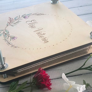 Personalized Flower Press Set Preserve Flowers Forever Perfect Mother's Day Gift Garden Gift Idea Personalized Gift Wood Flower Press