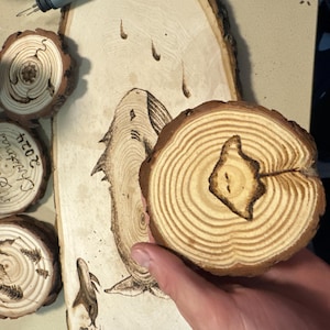 Wooden Coasters Custom Pyrography - Etsy