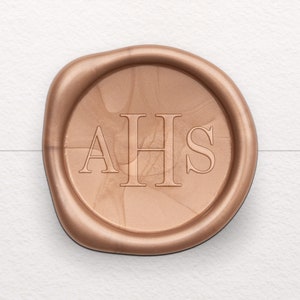 Monogram Wax Seal, Custom Initials Wax Seal, Wedding Wax Seal, Pre-made Wax Seal Stickers, Self Adhesive Wax Seals, Classic Monogram