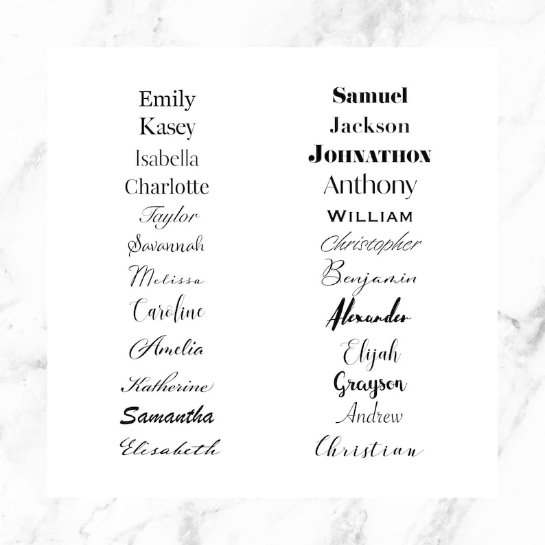Printed Custom Place Cards Name Tags Flat Place Cards for Wedding or Party