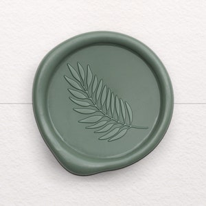 Palm Leaf Wax Seal, Tropical Wedding Wax Seal, Botanical Wax Seal, Wax Seal Stickers, Self Adhesive Wax Seals for Destination Wedding Invite