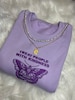 Kindness butterfly purple crewneck (Comfort Colors) 