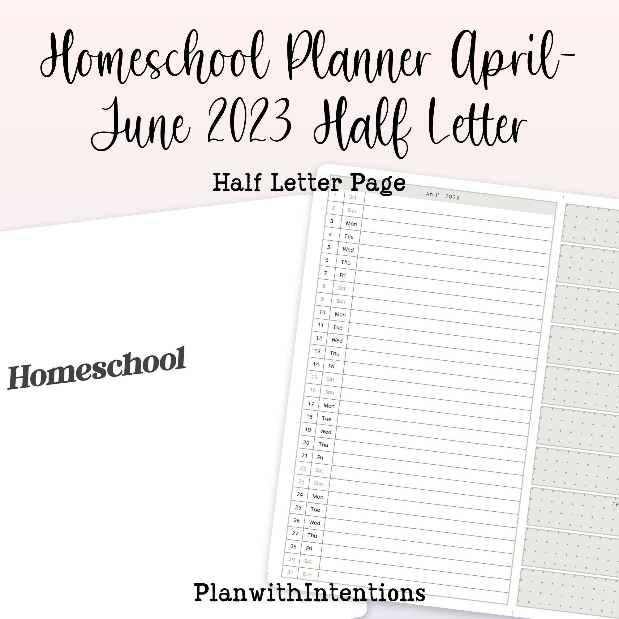 Homeschool Planner Mom School Organizer Students Tracker Etsy