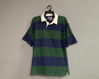 Vintage Bouger U.S.A Striped Polo Shirt