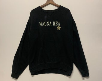 Felpa girocollo Vintage Gear For Sport Mauna Rea Spell Out