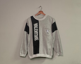 Felpa girocollo Vintage Valentine Italy bicolore con tasca singola