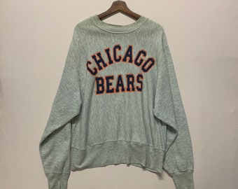 Felpa girocollo vintage con logo 7 dei Chicago Bears