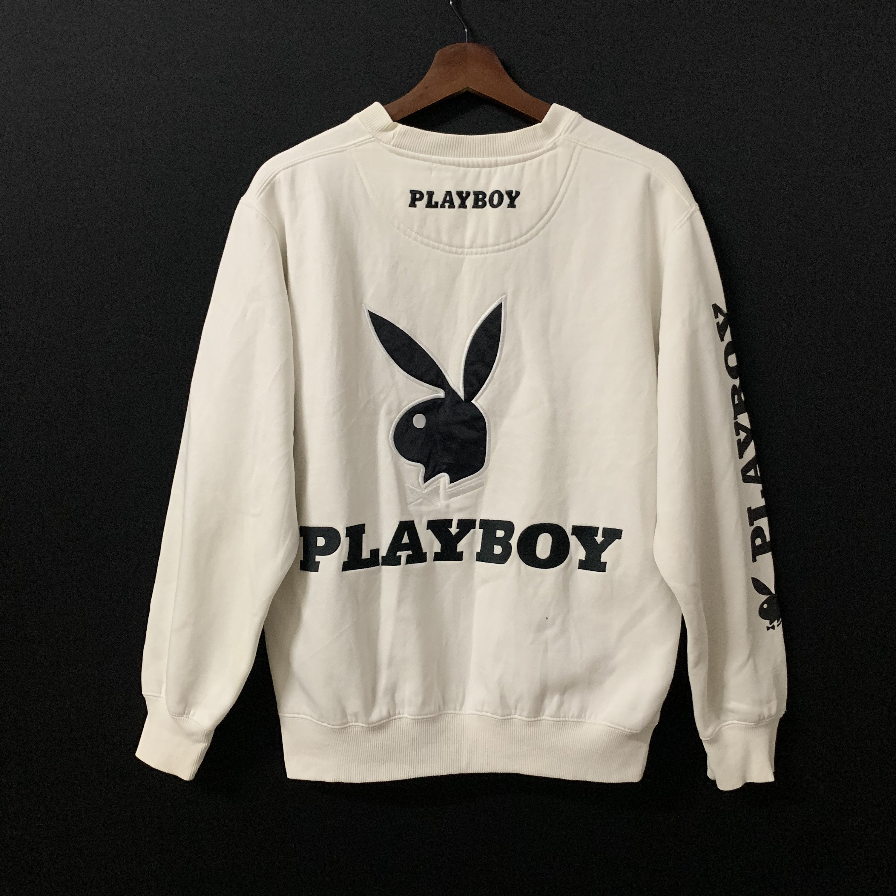 Playboy Big Logo Back Crewneck Sweater Etsy