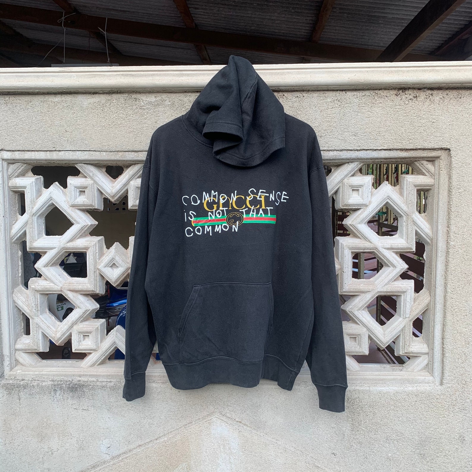 gucci hoodie common sense is not that common