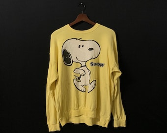 Felpa girocollo vintage con Snoopy dei Peanuts