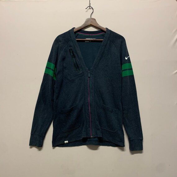 Vintage Nike Golf Sport Dri fit Cardigan Sportswear Sweater Nice