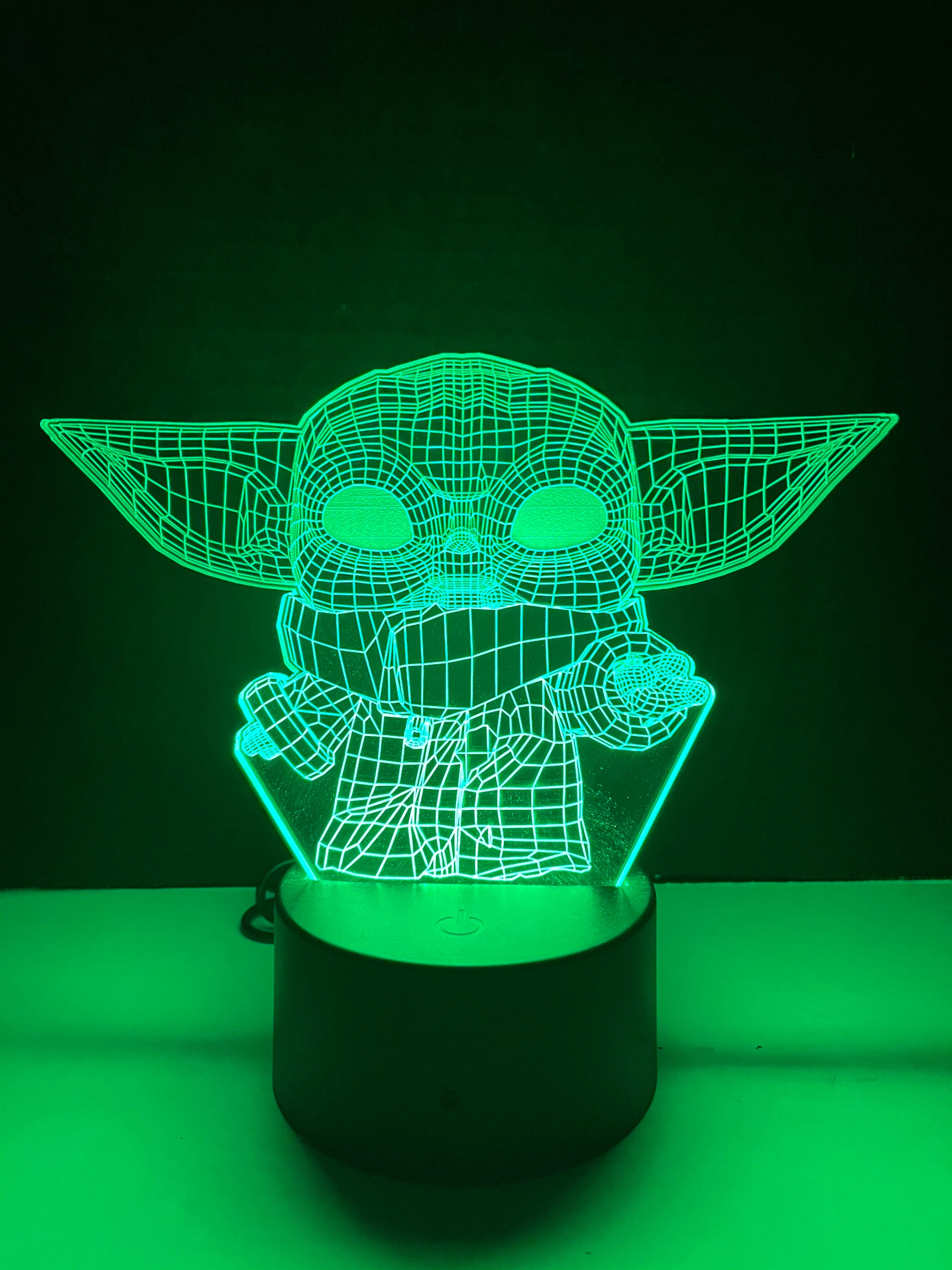 Baby Yoda Grogu Color Changing Nightlight Etsy