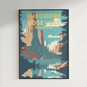 Theodore Roosevelt National Park Travel Poster