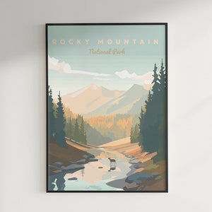Reisposter Rocky Mountain National Park