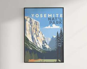 Manifesto di viaggio di Yosemite