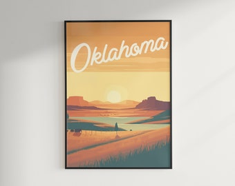 Manifesto di viaggio dell&#39;Oklahoma