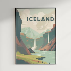 Iceland Travel Poster