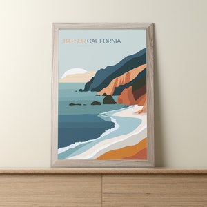 Big Sur California Travel Poster