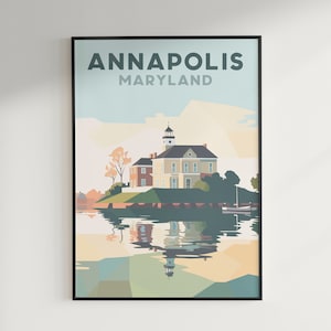 Póster de viaje de Annapolis, Maryland