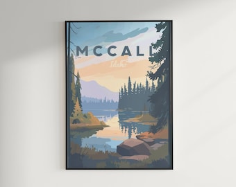 McCall, Idaho Poster di viaggio – Download digitale